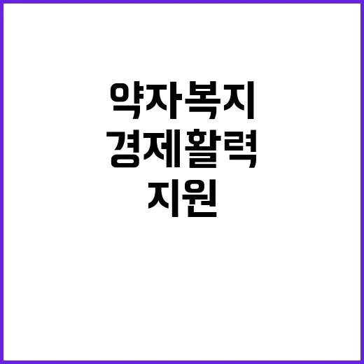 약자복지 확충! 내년 경제 활력 지원의 비밀은?