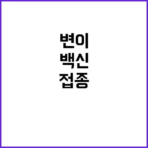 백신 유행변이에 효…