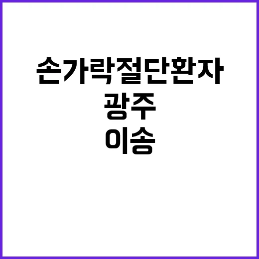 복지부 “광주 손가…