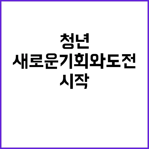 청년의 날 새로운 기회와 도전의 시작!