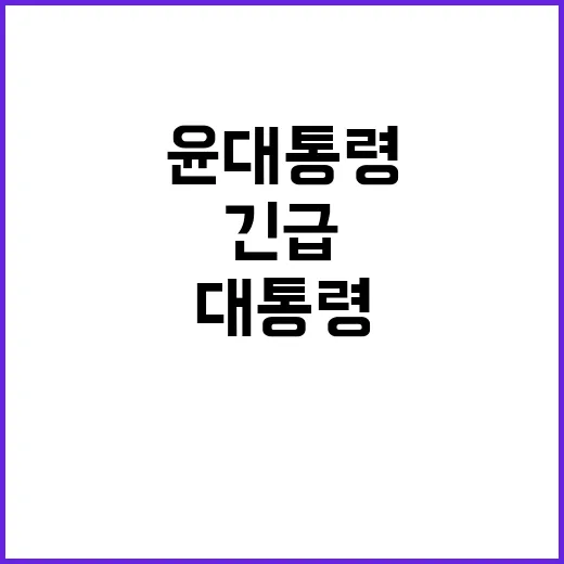 출산율 반등 윤 대통령의 긴급 메시지 공개!