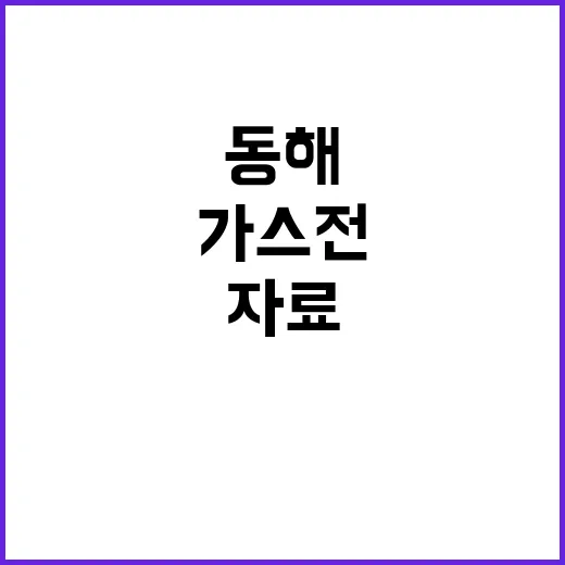 동해 가스전 우드사이드 자료 포함 유망 구조 공개!