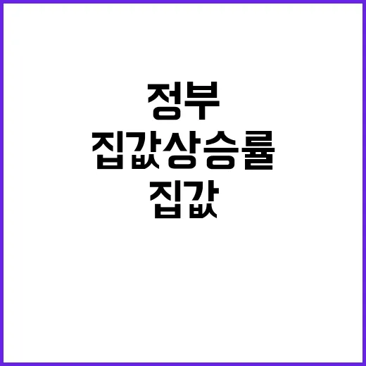 집값 상승률 전 정…