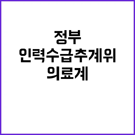 인력수급추계위 정부…