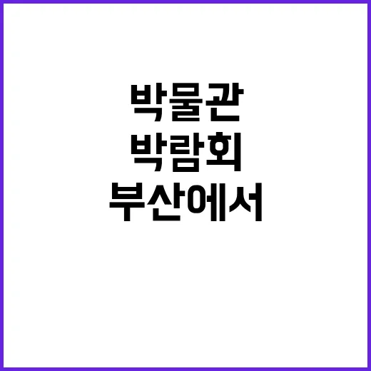 박물관 박람회 부산…