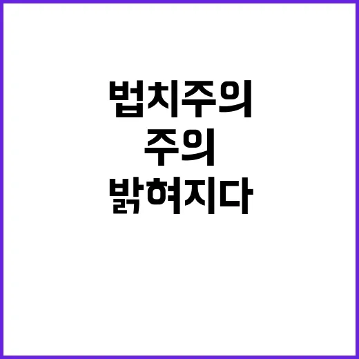 법치주의 고용부의 …