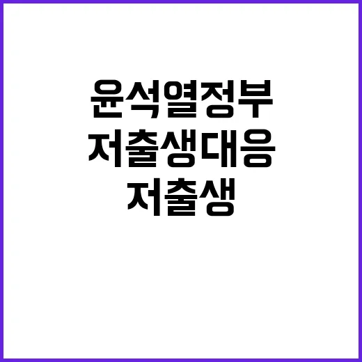 저출생 대응 윤석열…