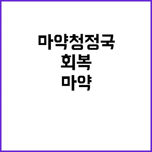 마약 청정국 회복 …