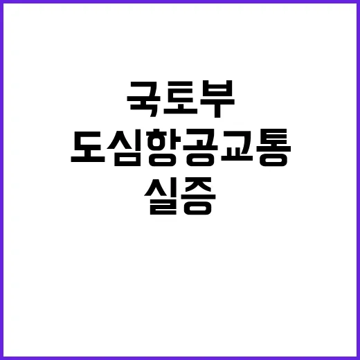 국토부 도심항공교통…