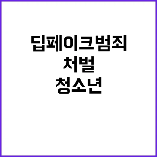 딥페이크 범죄 청소년 90%가 강력 처벌 지지!