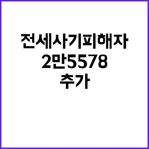 전세사기피해자 추가…총 피해 건수 2만 5578!