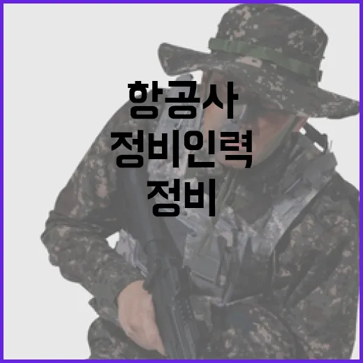 항공사 등록 정비인력 보유 여부 확인 중!