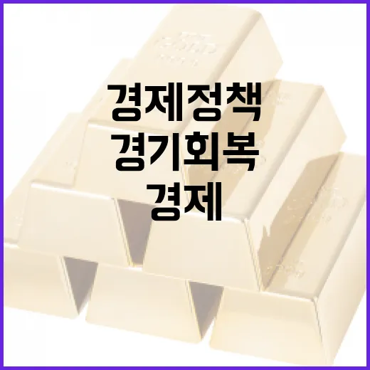 경제정책 경기 회복의 비밀은 무엇일까?