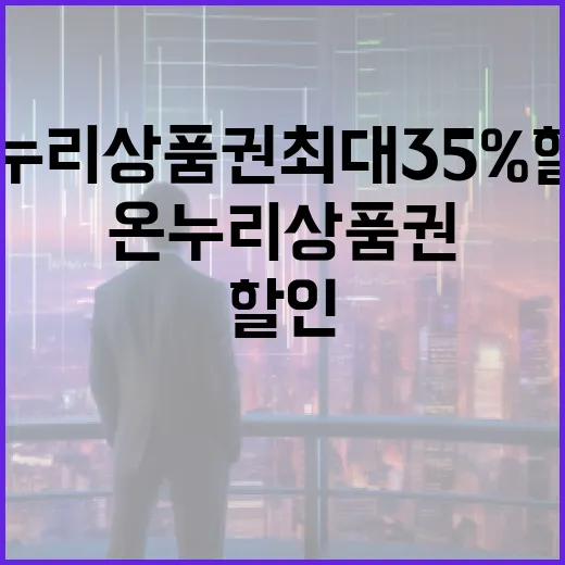 온누리상품권 최대 35% 할인 혜택 잡아라!