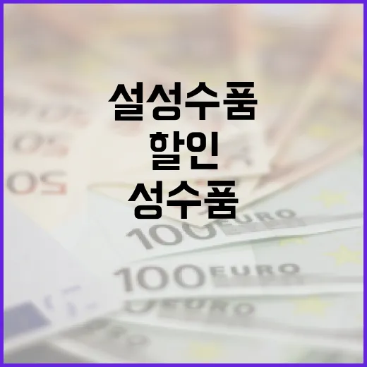 설 성수품 할인 28개 품목 600억 원 투입!