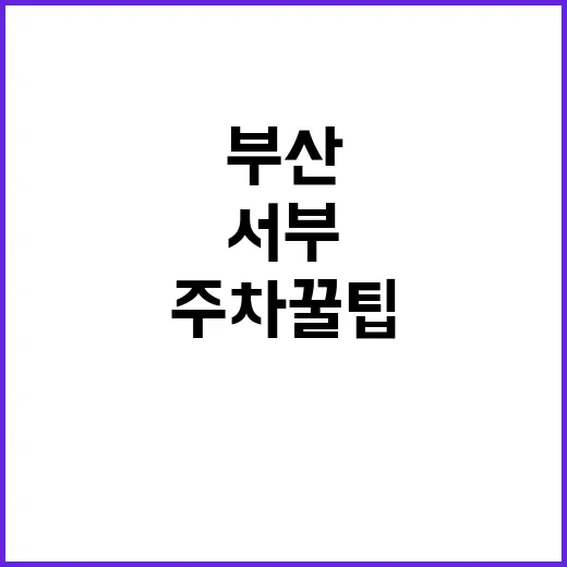 부산서부지사 주차장