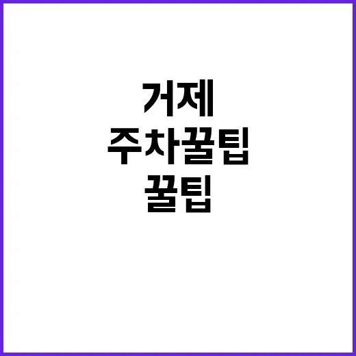 거제지사 주차장