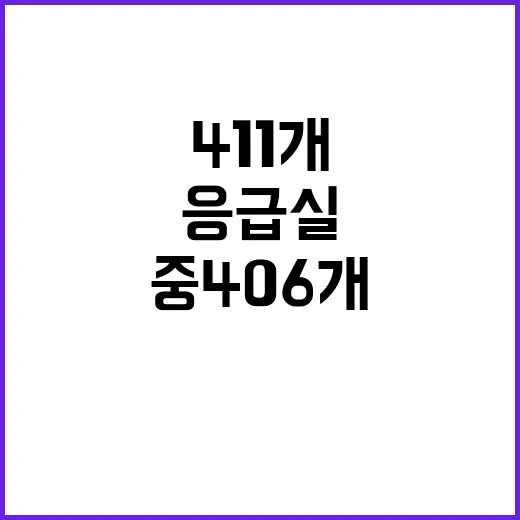 응급실 운영 411…