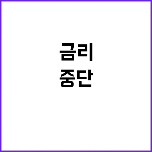 우대금리 중단 코로…