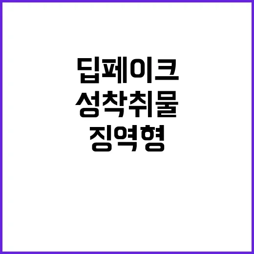 딥페이크 성착취물 …