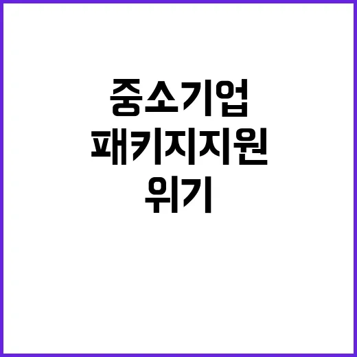 소멸 위기 중소기업 패키지 지원으로 해결 가능!