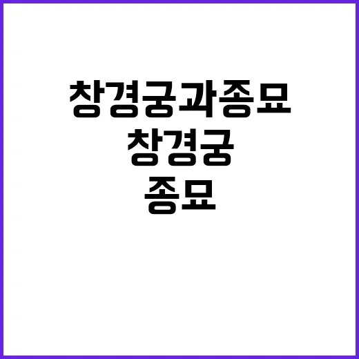 갈라진 창경궁과 종…