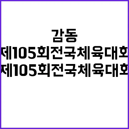 ‘제105회 전국체…