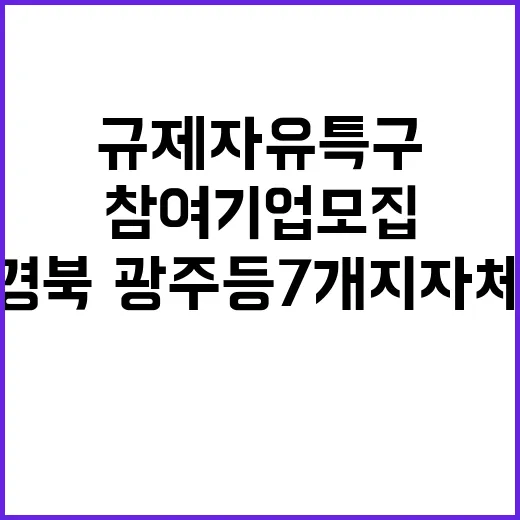 규제자유특구 경북·…