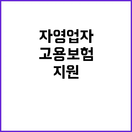 고용보험 자영업자 …