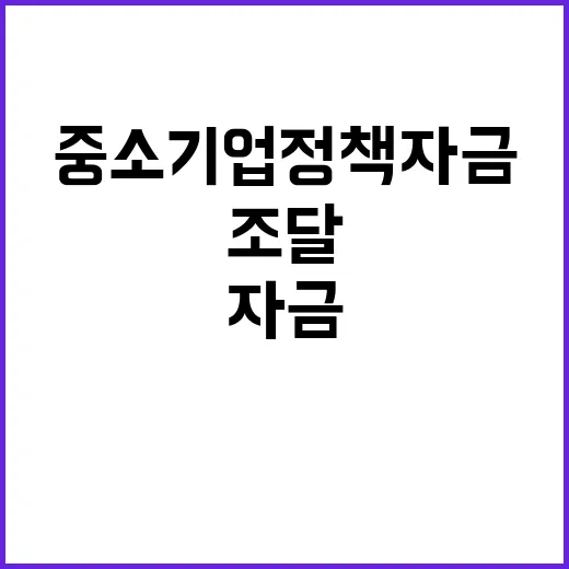 중소기업 정책자금으…