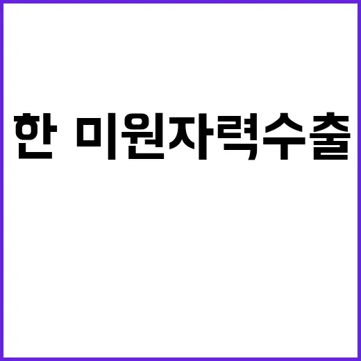 ‘한·미 원자력 수…