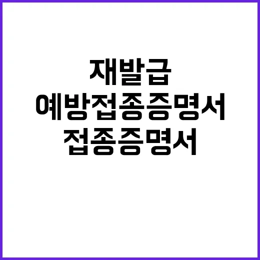 예방접종증명서 온라…