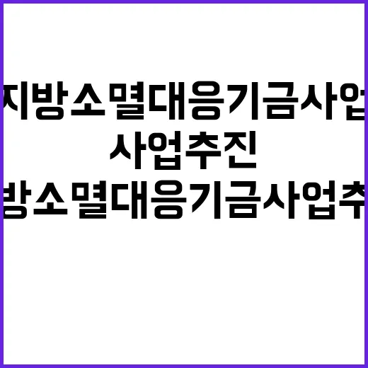 지방소멸대응기금 사…