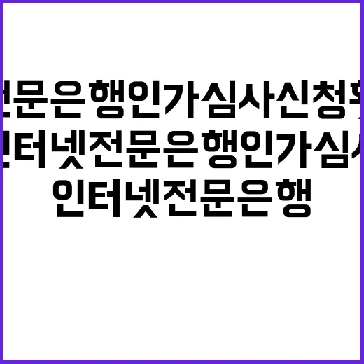 인터넷전문은행 인가…