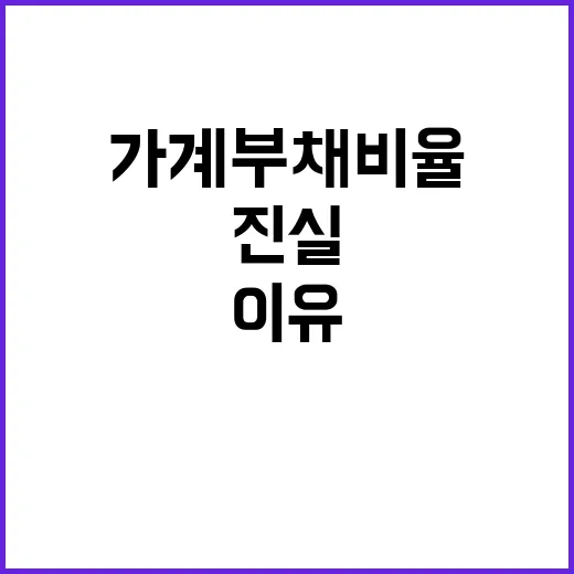 가계부채 비율 계속…