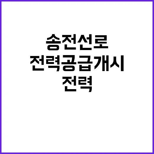 송전선로 12월 전…