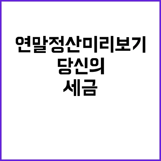 연말정산 미리보기 …