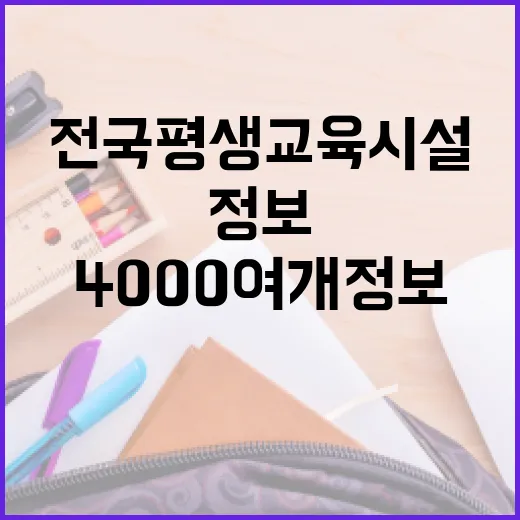 전국 평생교육시설 …