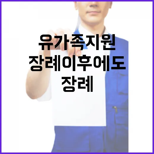 유가족 지원 장례 …