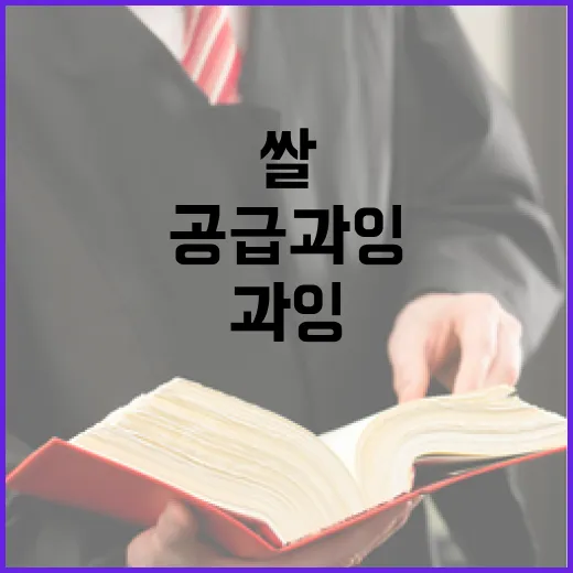 쌀 산업 공급과잉 …