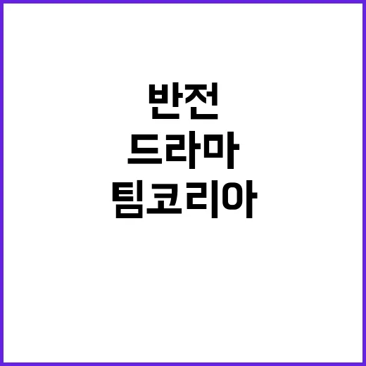 팀코리아, 반전 드…