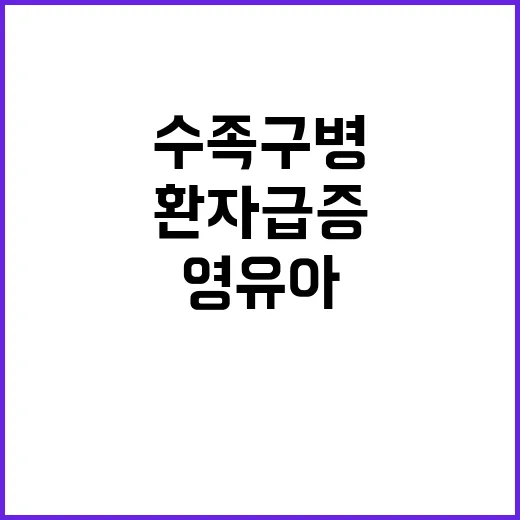 수족구병, 영유아 …