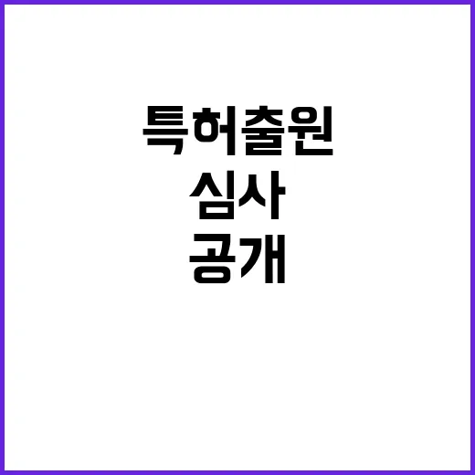 특허 출원 공정 심사를 위한 사실 공개!