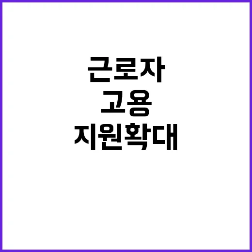 고용 지원 확대 일…