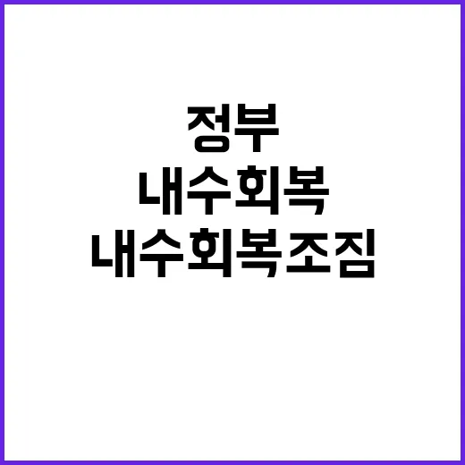 경기회복 정부 소비…