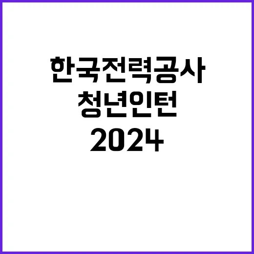 2024년 경북본부 장애인 체험형 청년인턴 모집공고