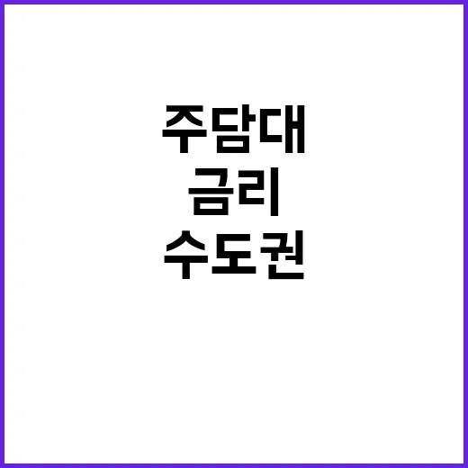 주담대 수도권 금리…