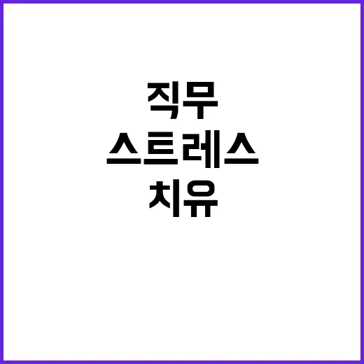 공무원 마음건강센터 직무 스트레스 치유의 새로운 방법!