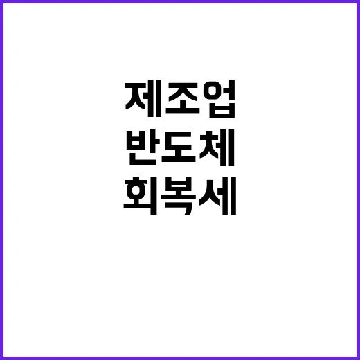 제조업 회복세 반도…