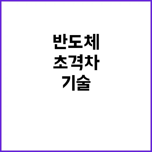 반도체 미래기술 10년 초격차 유지 전략 발표!